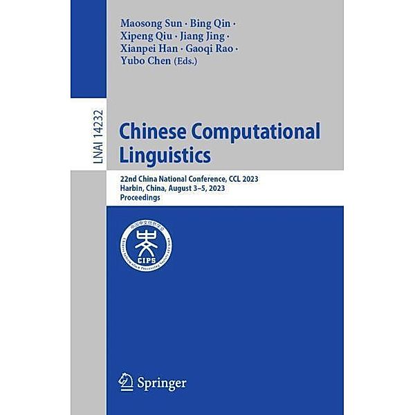 Chinese Computational Linguistics