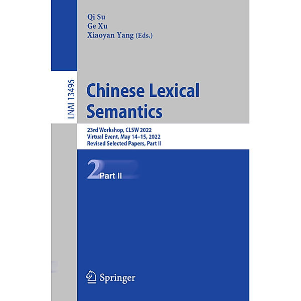 Chinese Lexical Semantics