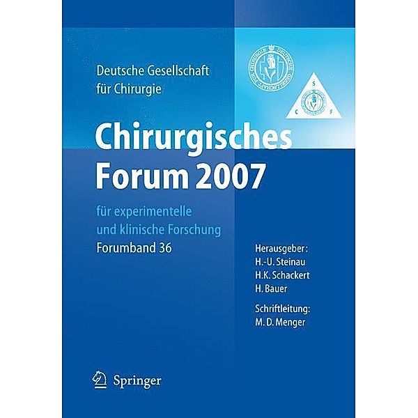 Chirurgisches Forum 2007 für experimentelle und klinische Forschung