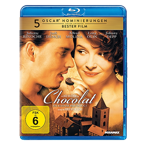 Chocolat, Johnny Depp Alfred Molina Juliette Binoche