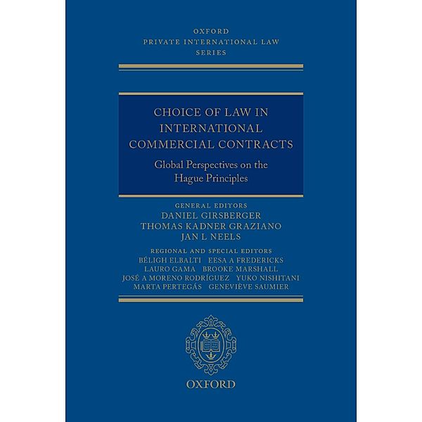 Choice of Law in International Commercial Contracts / Oxford Private International Law Series