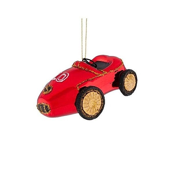 Christbaumschmuck Hänger Auto, rot/schwarz