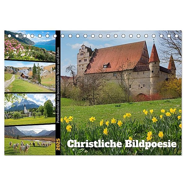 Christliche Bildpoesie (Tischkalender 2025 DIN A5 quer), CALVENDO Monatskalender, Calvendo, SusaZoom