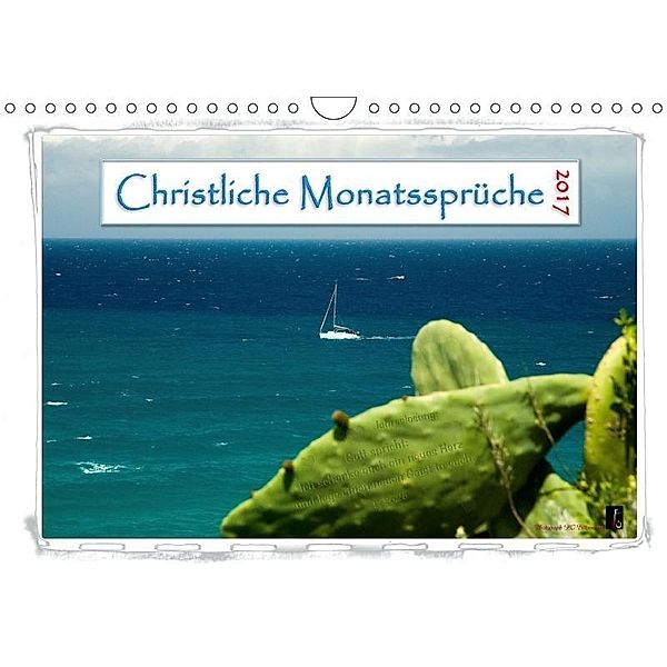 Christliche Monatssprüche 2017 (Wandkalender 2017 DIN A4 quer), H. C. Bittermann