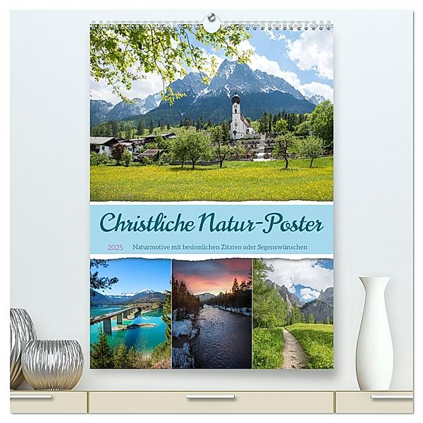 Christliche Natur-Poster (hochwertiger Premium Wandkalender 2025 DIN A2 hoch), Kunstdruck in Hochglanz, Calvendo, SusaZoom