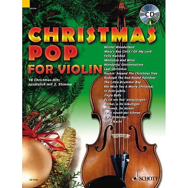 Christmas Pop for Violin, m. Audio-CD