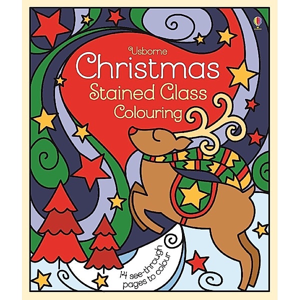 Christmas Stained Glass Colouring