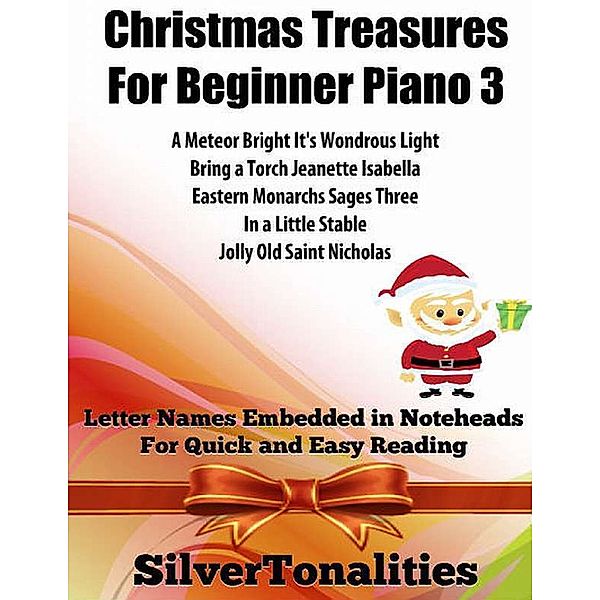Christmas Treasures for Beginner Piano 3, Silver Tonalities