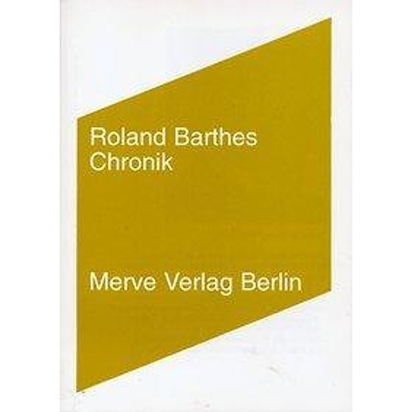 Chronik, Roland Barthes