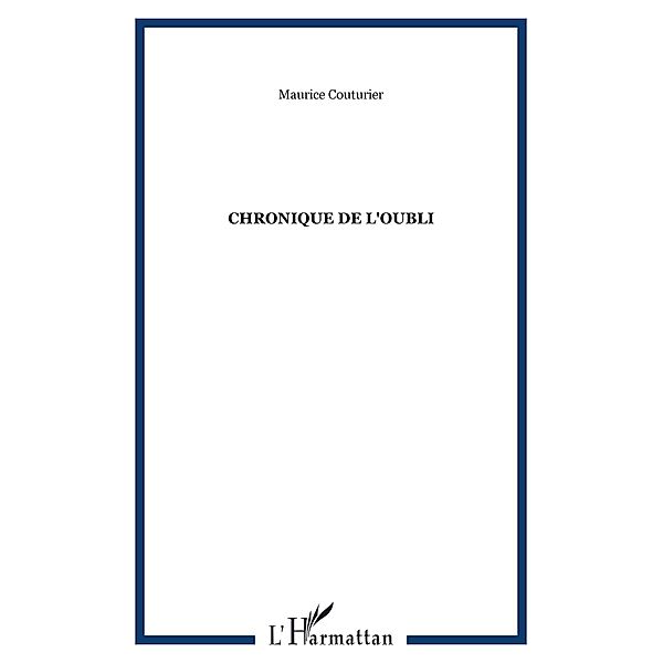 Chronique de l'oubli, Maurice Couturier Maurice Couturier