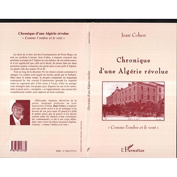 Chronique d'une Algerie revolue / Hors-collection, Jean Cohen