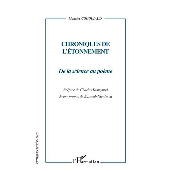 Chroniques de l'etonnement - de la scien, Maurice Couquiaud