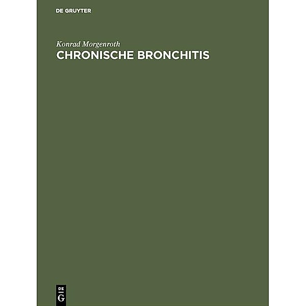 Chronische Bronchitis, Konrad Morgenroth