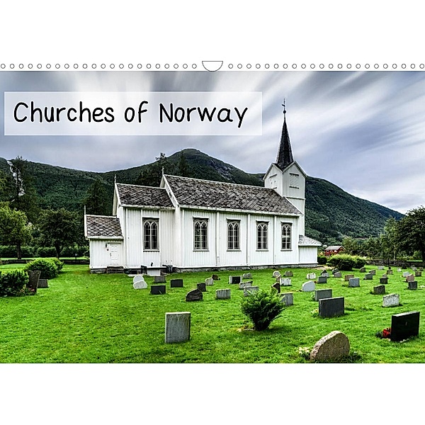 Churches of Norway (Wall Calendar 2023 DIN A3 Landscape), Dirk rosin