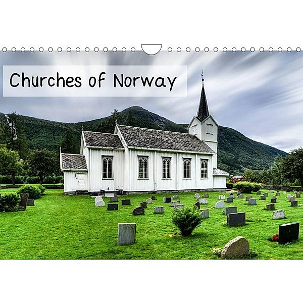 Churches of Norway (Wall Calendar 2023 DIN A4 Landscape), Dirk rosin