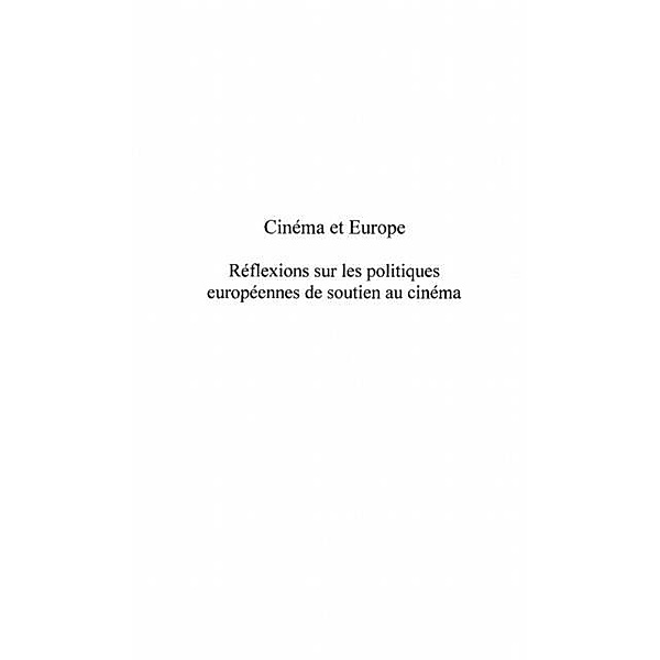 CINEMA ET EUROPE / Hors-collection, Patrice Vivancos