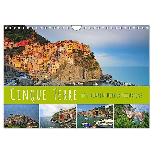 Cinque Terre - die bunten Dörfer Liguriens (Wandkalender 2024 DIN A4 quer), CALVENDO Monatskalender, Reinhold Ratzer