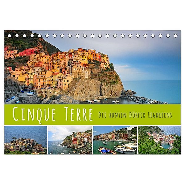 Cinque Terre - die bunten Dörfer Liguriens (Tischkalender 2024 DIN A5 quer), CALVENDO Monatskalender, Reinhold Ratzer