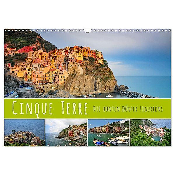 Cinque Terre - die bunten Dörfer Liguriens (Wandkalender 2024 DIN A3 quer), CALVENDO Monatskalender, Reinhold Ratzer