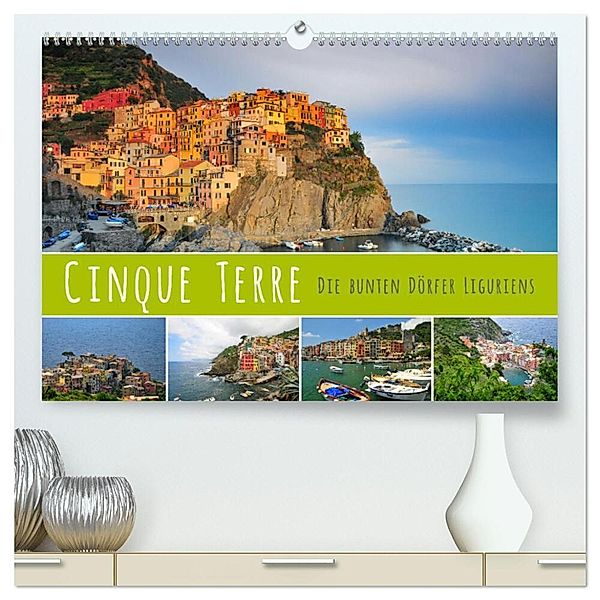 Cinque Terre - die bunten Dörfer Liguriens (hochwertiger Premium Wandkalender 2025 DIN A2 quer), Kunstdruck in Hochglanz, Calvendo, Reinhold Ratzer