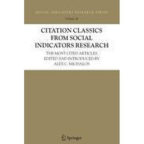 Citation Classics from Social Indicators Research