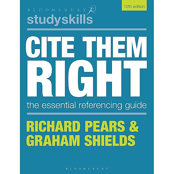 Cite Them Right, Richard Pears, Graham Shields