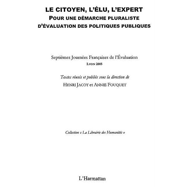 Citoyen: l'elu l'expert / Hors-collection, Jacot