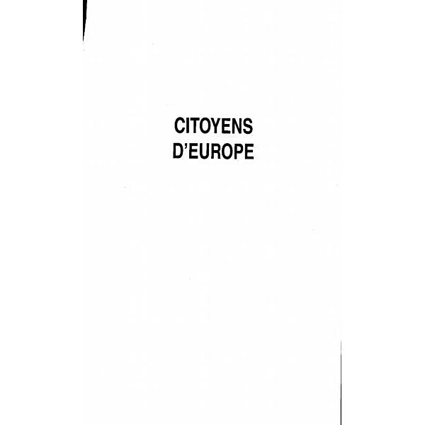 Citoyens d'Europe / Hors-collection, Collectif