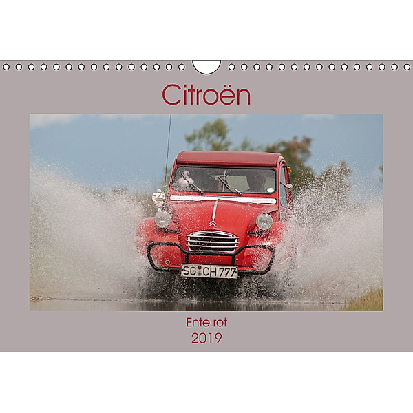 Citroën 2CV - Ente rot (Wandkalender 2019 DIN A4 quer), Meike Bölts