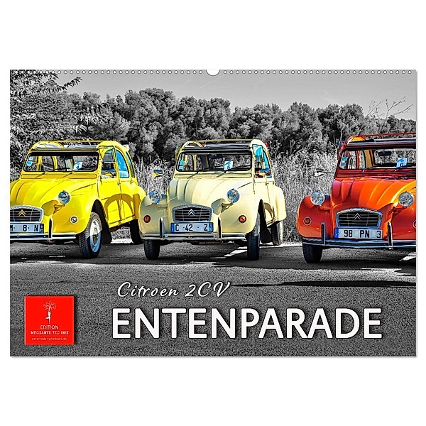 Citroën 2CV - Entenparade (Wandkalender 2024 DIN A2 quer), CALVENDO Monatskalender, Peter Roder