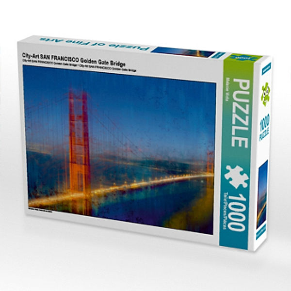 City-Art SAN FRANCISCO Golden Gate Bridge (Puzzle), Melanie Viola