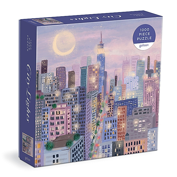 City Lights 1000 Pc Puzzle In a Square box, Galison