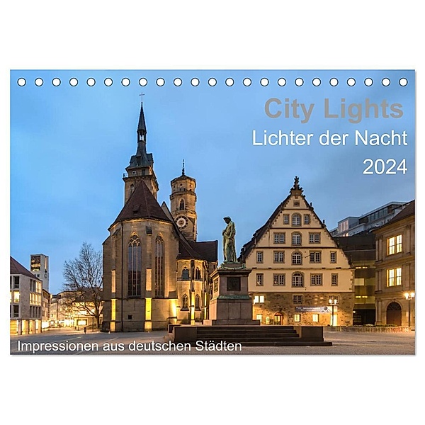 City Lights - Lichter der Nacht (Tischkalender 2024 DIN A5 quer), CALVENDO Monatskalender, Thomas Seethaler Fotografie