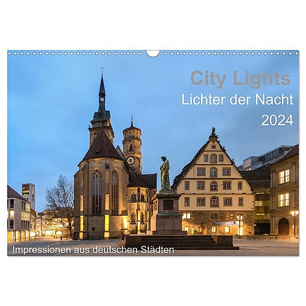 City Lights - Lichter der Nacht (Wandkalender 2024 DIN A3 quer), CALVENDO Monatskalender, Thomas Seethaler Fotografie