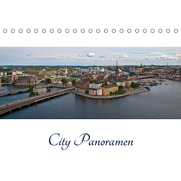 City - Panoramen (Tischkalender 2019 DIN A5 quer), Peter Härlein