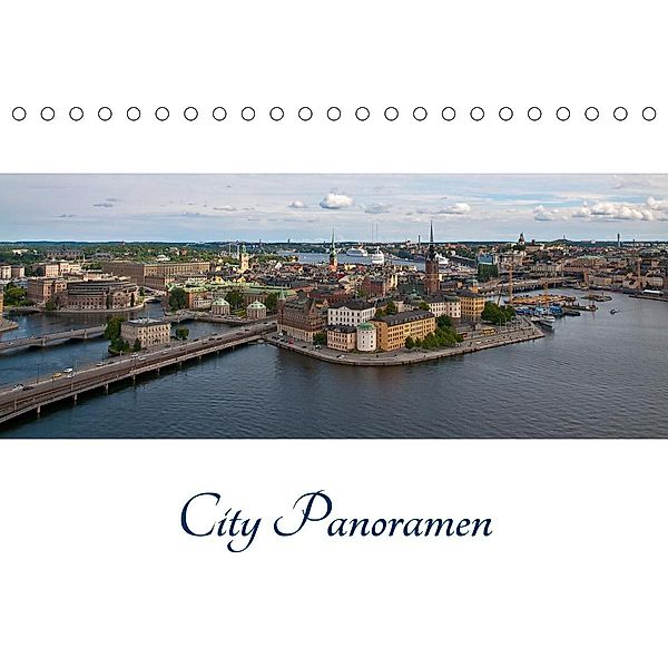 City - Panoramen (Tischkalender 2021 DIN A5 quer), Peter Härlein