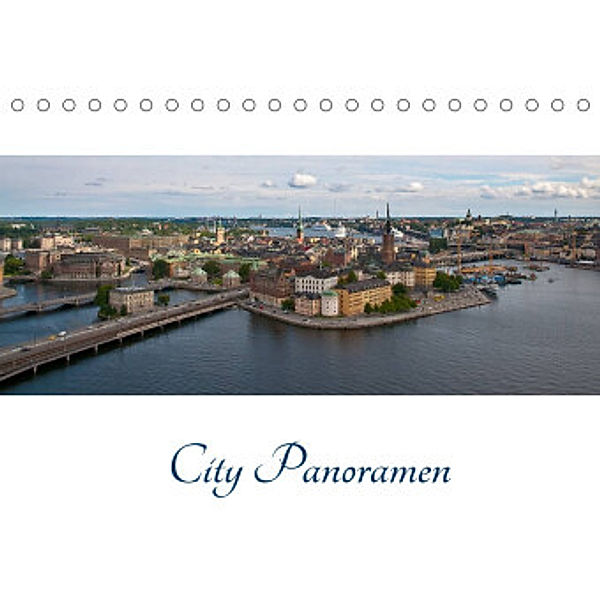 City - Panoramen (Tischkalender 2022 DIN A5 quer), Peter Härlein