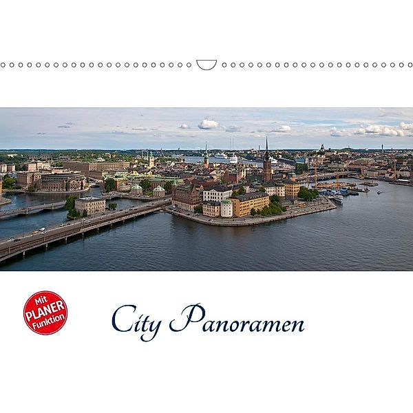 City - Panoramen (Wandkalender 2021 DIN A3 quer), Peter Härlein