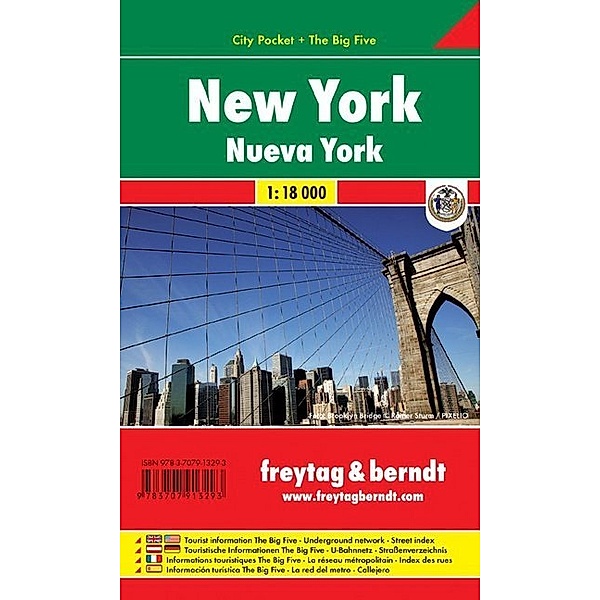 City Pocket & The Big Five / Freytag & Berndt Stadtplan New York. Nueva York