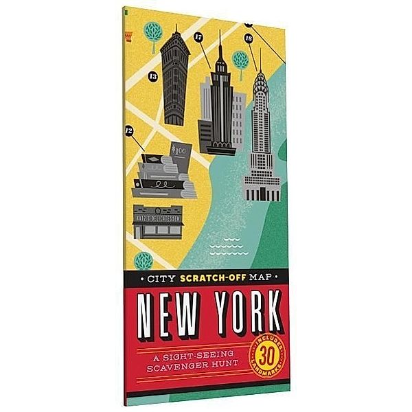 City Scratch Off - City Scratch-off Map: New York, Christina Henry DeTessan