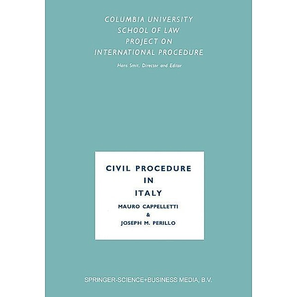 Civil Procedure in Italy, Mauro Cappelletti