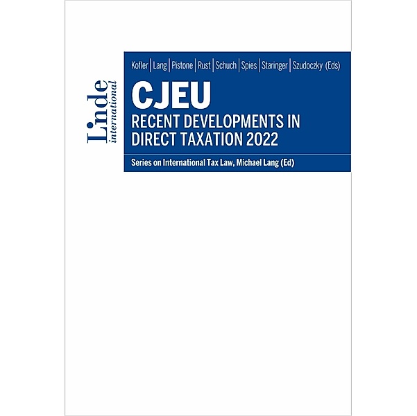 CJEU - Recent Developments in Direct Taxation 2022
