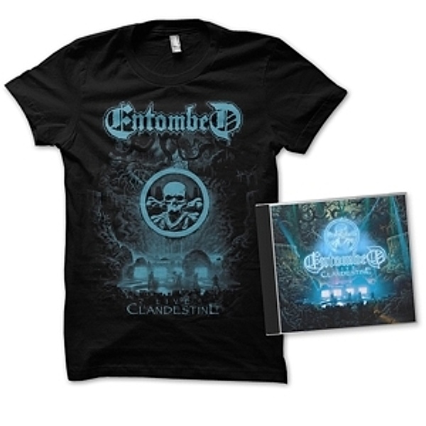 Clandestine-Live (Ltd.Edition Cd+T-Shirt M), Entombed