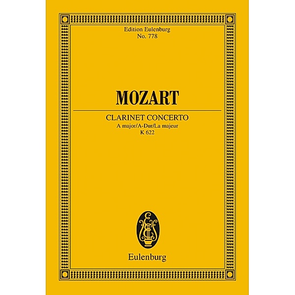 Clarinet Concerto A major, Wolfgang Amadeus Mozart