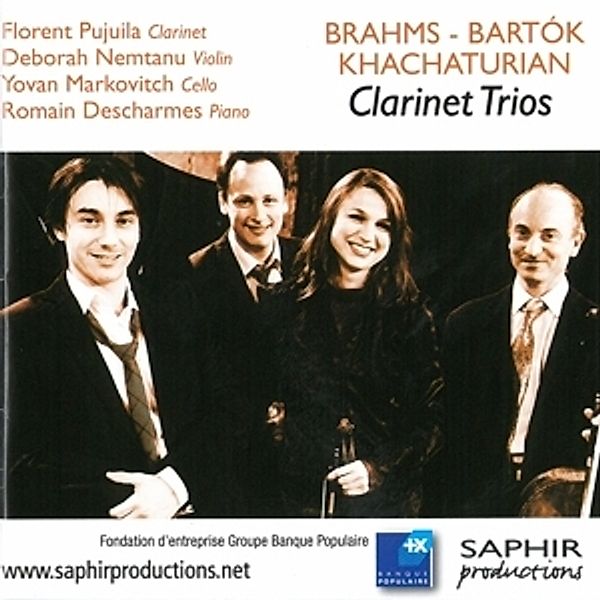 Clarinet Trios/Brahms/Bartok/+, Pujuila, Nemtanu, Markovitch, Descharmes