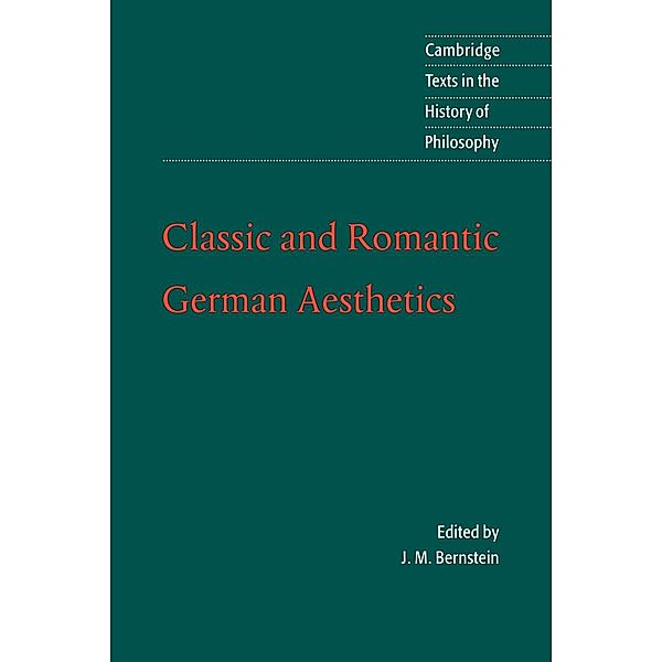 Classic and Romantic German Aesthetics