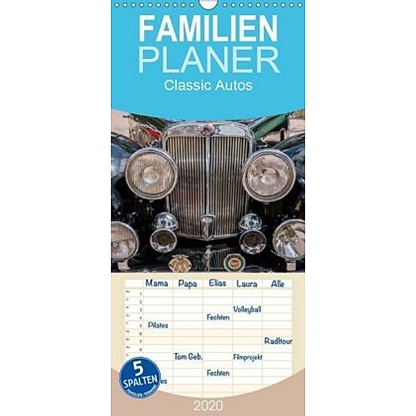 Classic Autos - Familienplaner hoch (Wandkalender 2020 , 21 cm x 45 cm, hoch), Axel Hilger