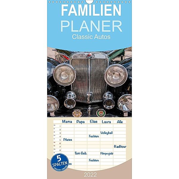 Classic Autos - Familienplaner hoch (Wandkalender 2022 , 21 cm x 45 cm, hoch), Axel Hilger