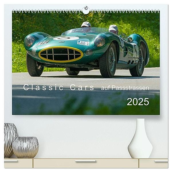 Classic Cars auf Passstrassen 2025 (hochwertiger Premium Wandkalender 2025 DIN A2 quer), Kunstdruck in Hochglanz, Calvendo, Alois J. Koller
