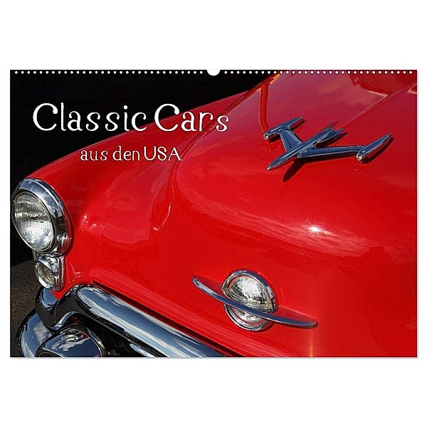 Classic Cars aus den USA (Wandkalender 2025 DIN A2 quer), CALVENDO Monatskalender, Calvendo